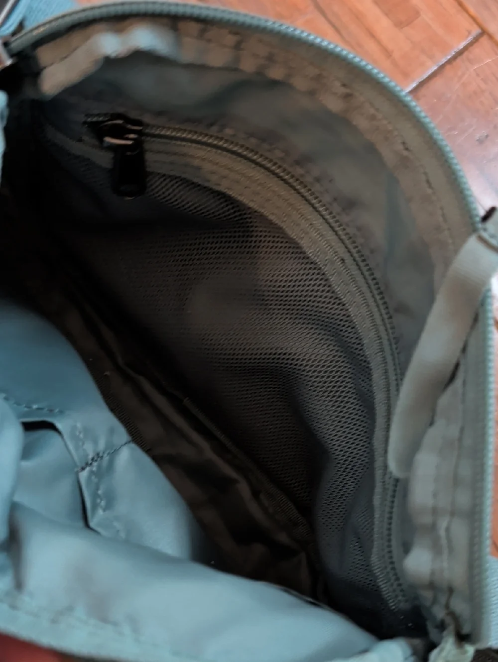 Eddie Bauer Blue Green Nylon Crossbody Bag